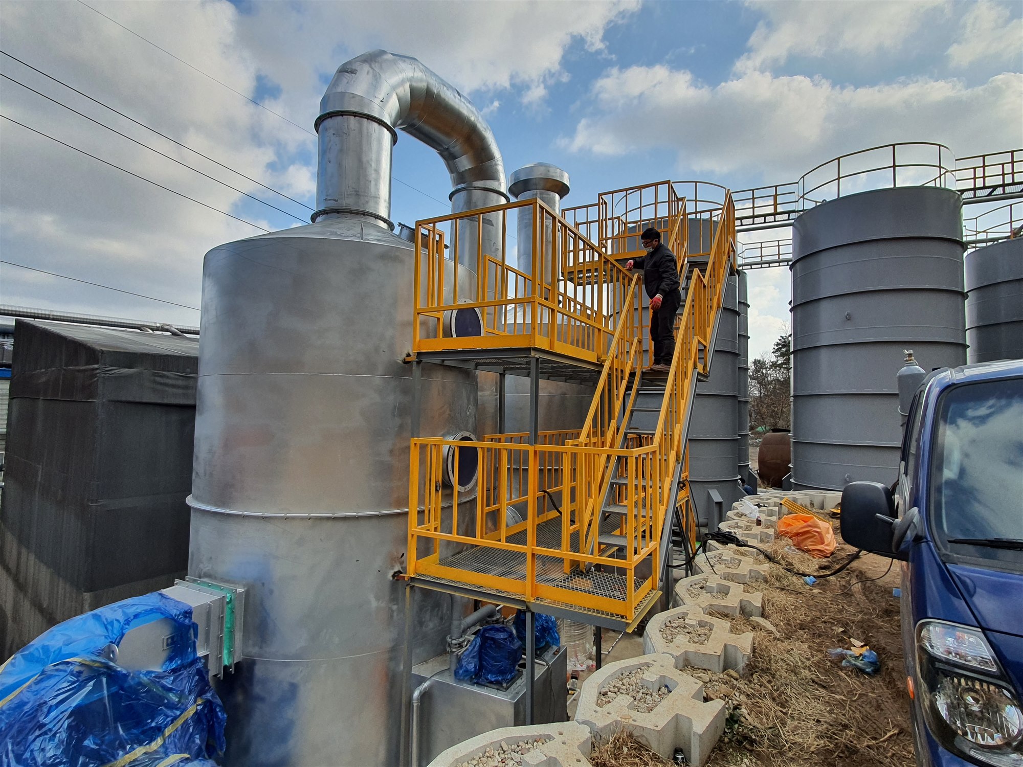 경기도 화성시 세정식집진기 설치공사 시공 사진 1